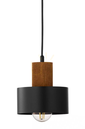 Kontrola Závěsné svítidlo Sigma RIF WOOD 1 S černé/hnědé 1xE27 41858