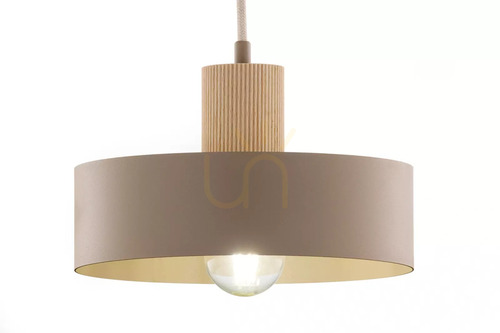 Kontrola Závěsná lampa Sigma RIF Wood 1 M teplá béžová přírodní dřevo 41869