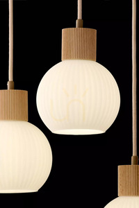 Závěsné svítidlo Sigma ALBA 3 béžová dřevo E27 41844 3 Závěsné svítidlo Sigma ALBA 3 béžová dřevo E27 41844 small 3