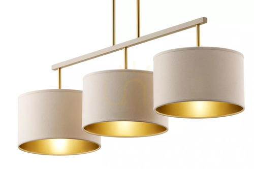 Kontrola Závěsná lampa Sigma MARII 3 béžová zlatá 41839