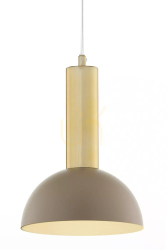 Kontrola Závěsná lampa Sigma VITRUM GOLD Dome S béžová/zlatá 18 cm 41714