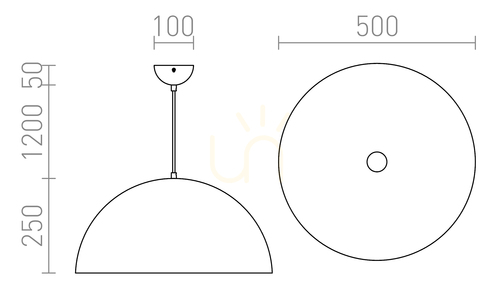 Kontrola Rendl Monroe 50 Závěsná Matná černá/Bílá 230 V Led E27 30 W závěsná lampa.