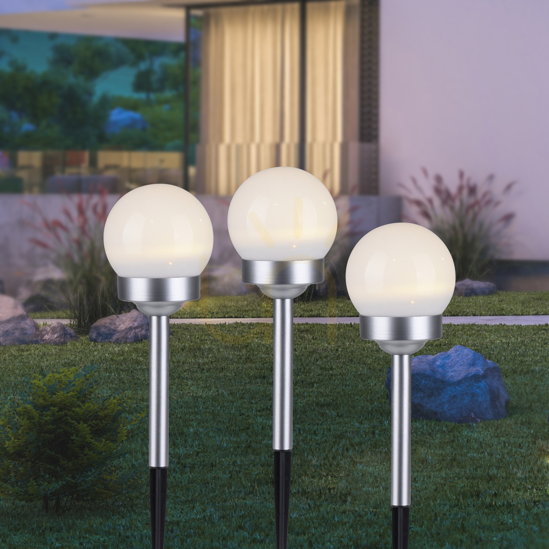 Náhled PILO-SOL Zahradní lampa 19104-16-3 bílá 1xLED. PILO-SOL Zahradní lampa 19104-16-3 bílá 1xLED.