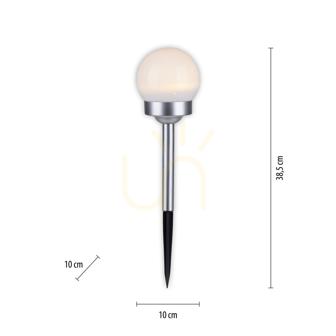 Náhled PILO-SOL Zahradní lampa 19104-16-3 bílá 1xLED. PILO-SOL Zahradní lampa 19104-16-3 bílá 1xLED.