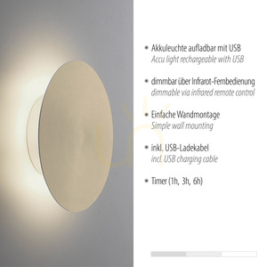 AKKU-PUNTUA 8152-60 Brown 1xLED nástěnné svítidlo 3 AKKU-PUNTUA 8152-60 Brown 1xLED nástěnné svítidlo small 3