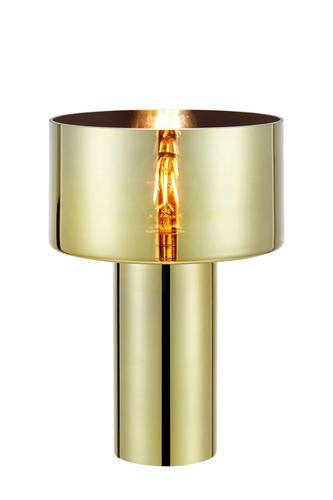 Kontrola Stolní lampa Markslojd Corin zlatá sklo E27 109145