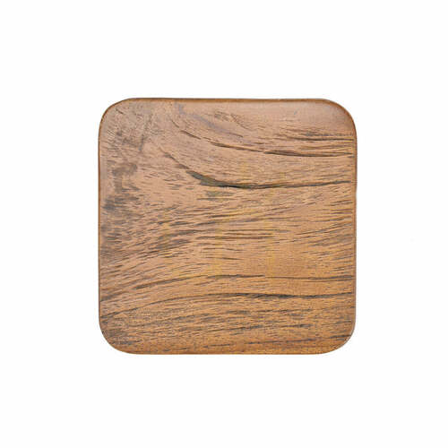Kontrola Podtácek BAZAR BIZAR Material Coaster Medium Rustic Washed Black z teakového dřeva