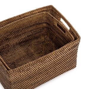 Koš na časopisy BAZAR BIZAR The Colonial přírodně hnědý M small 2