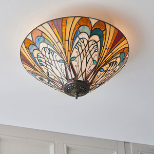 Plafond Interiors Hector Tiffany multicolor 2x E27 40 cm 70241 small 5