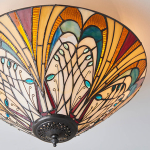 Plafond Interiors Hector Tiffany multicolor 2x E27 40 cm 70241 small 7