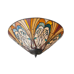 Plafond Interiors Hector Tiffany multicolor 2x E27 40 cm 70241 small 0