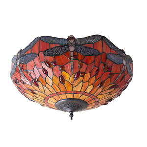 Tiffany stropní svítidlo Interiors Vážka multicolor 2xE27 41 cm 70721 small 2