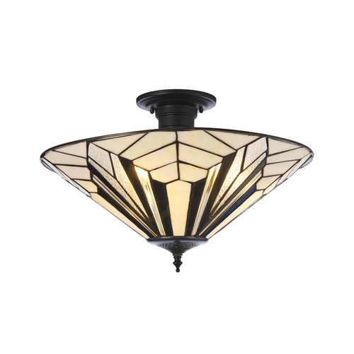 Kontrola Plafon Tiffany Interiors Astoria vícebarevný 3x E27 48 cm 111895