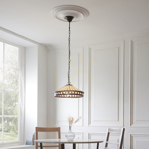 Kontrola Závěsné svítidlo Tiffany Fargo Interiors vícebarevné 112196