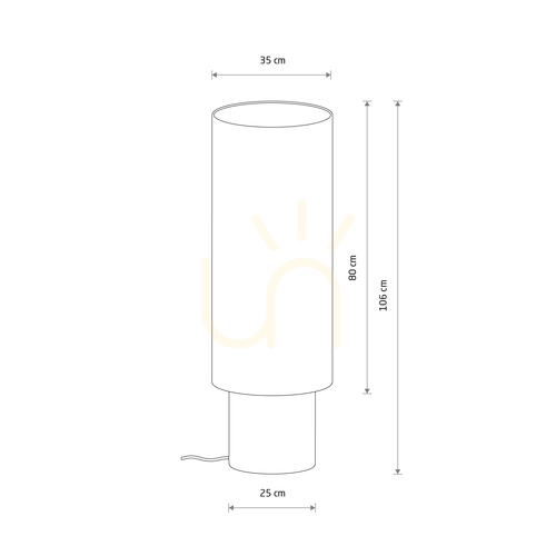 Kontrola SANTANA Stojací lampa 12203 Nowodvorski