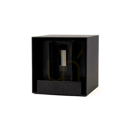 Kontrola Solární nástěnné svítidlo V-TAC 9 W LED COB, s nastavitelným úhlem svícení, černé čtvercové, 15 × 15 cm, IP65, VT-11109, 4000 K, 860 lm