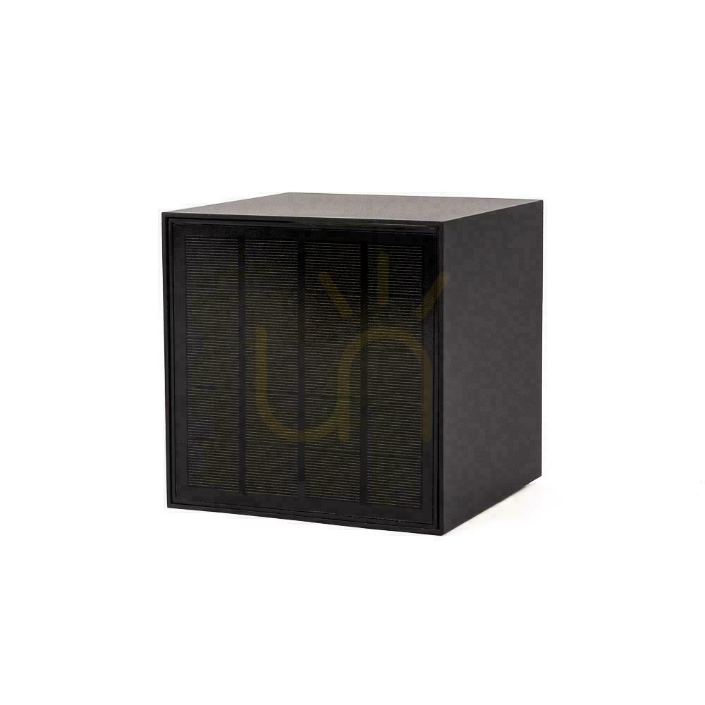 Náhled Solární nástěnné svítidlo V-TAC 9 W LED COB, s nastavitelným úhlem svícení, černé čtvercové, 15 × 15 cm, IP65, VT-11109, 4000 K, 860 lm Solární nástěnné svítidlo V-TAC 9 W LED COB, s nastavitelným úhlem svícení, černé čtvercové, 15 × 15 cm, IP65, VT-11109, 4000 K, 860 lm
