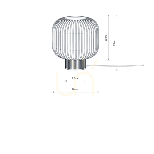 Kontrola Stolní lampa AURORA 11972 od Nowodvorski