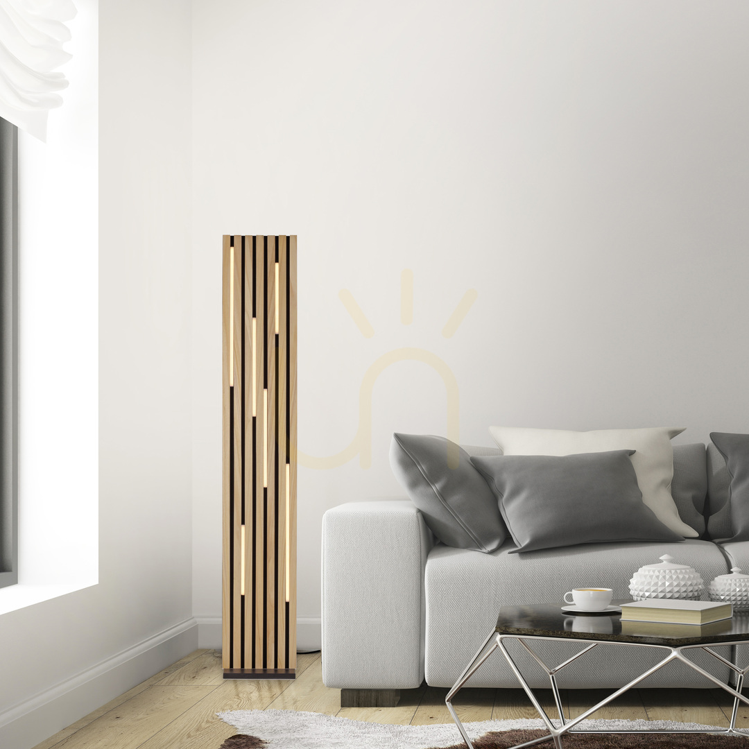 Zobrazit Q-AKUSTIK 822-79 Dřevěná stojací lampa s 1 LED diodou Q-AKUSTIK 822-79 Dřevěná stojací lampa s 1 LED diodou