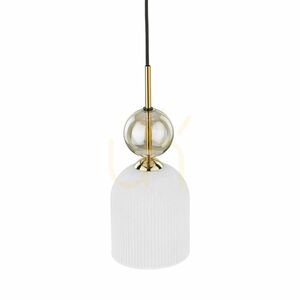 Bílé závěsné svítidlo Sophia Cognac 1 Xe14 small 6