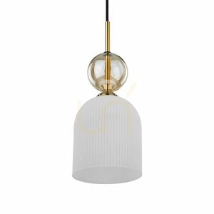 Bílé závěsné svítidlo Sophia Cognac 1 Xe14 small 8