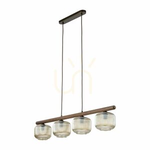 Závěsné svítidlo Salvia Brown, 4 žárovky Xe14 small 0