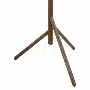 Stojací lampa Estera z ořechového dřeva v jantarové barvě, 3 x G9 small 6