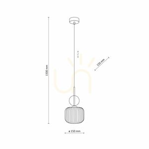 Závěsné svítidlo Sophia Cognac 1 Xe14 small 8