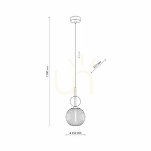 Závěsné svítidlo Sophia Cognac 1 Xe14 small 9
