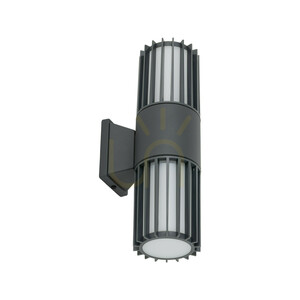 Nástěnné svítidlo Ribo Gray, IP54, 2 x E27 small 7