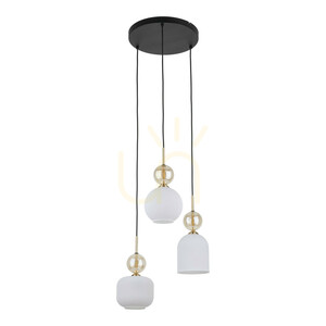Závěsné svítidlo Sophia Cognacwhite, 3 žárovky Xe14 small 0