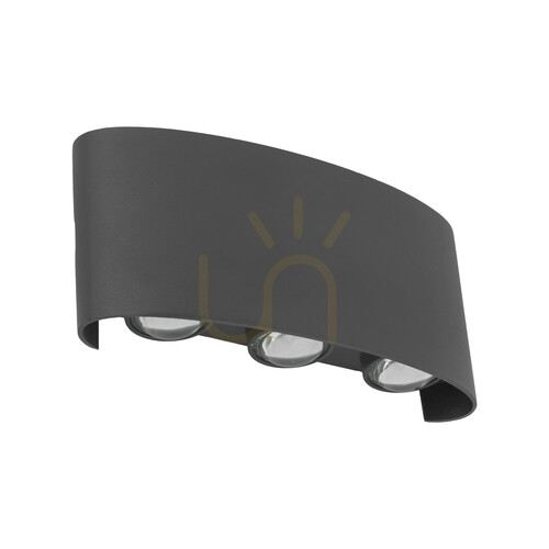 Kontrola Nástěnné svítidlo Arrow Gray s LED diodami, krytí IP 54