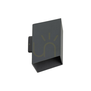LED nástěnné svítidlo Cube Gray, IP 54 small 3