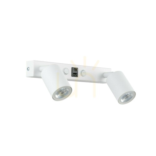 Kontrola Nástěnné svítidlo Nex White 2 XGU10 / USB