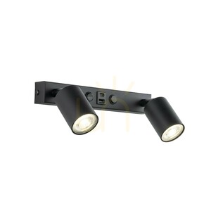 Nástěnné svítidlo Nex Black 2 XGU10 / USB small 3