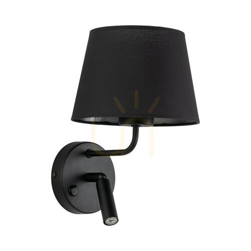 Kontrola Nástěnné svítidlo Maja Black 1 XE27 / 1 XG9