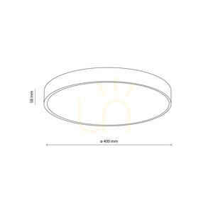 Stropní LED svítidlo Velis Black 30 W, IP54 small 10