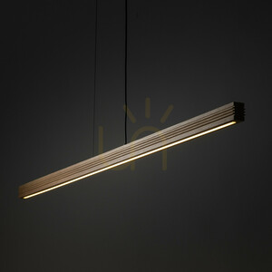 Závěsné svítidlo Viga Wood LED z broušeného borového dřeva v antickém stylu small 2