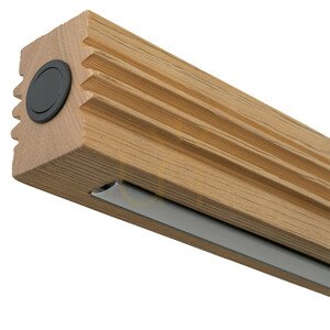 Závěsné svítidlo Viga Wood LED z broušeného borového dřeva v antickém stylu small 5