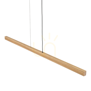 Závěsné svítidlo Viga Wood LED z broušeného borového dřeva v antickém stylu small 6