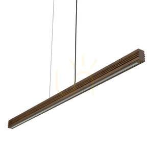 Závěsné svítidlo Viga Wood LED z broušeného borovicového a ořechového dřeva small 7