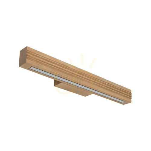 Kontrola Nástěnné svítidlo Viga Wood LED z broušeného borovicového dřeva s patinou