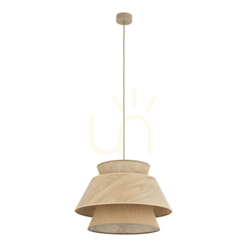 Kontrola Závěsné svítidlo Kalum Wood 1 Xe27