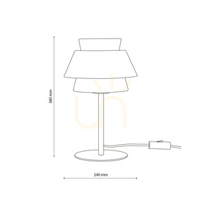 Noční světlo Kalum Wood 1 Xe27 small 7