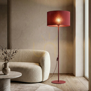 Stojací lampa Dalum Burgund 1x E27 small 1