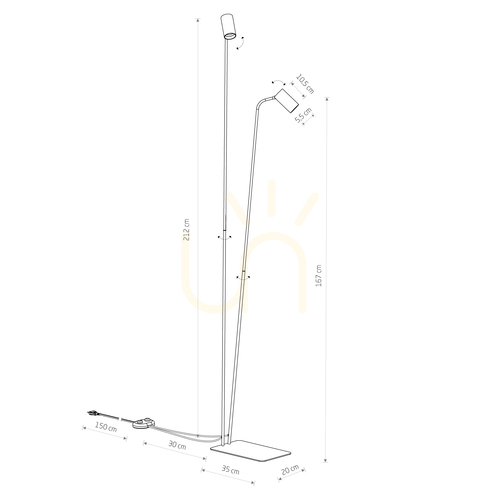 Kontrola Stojací lampa MONO 12541 od Nowodvorskiho