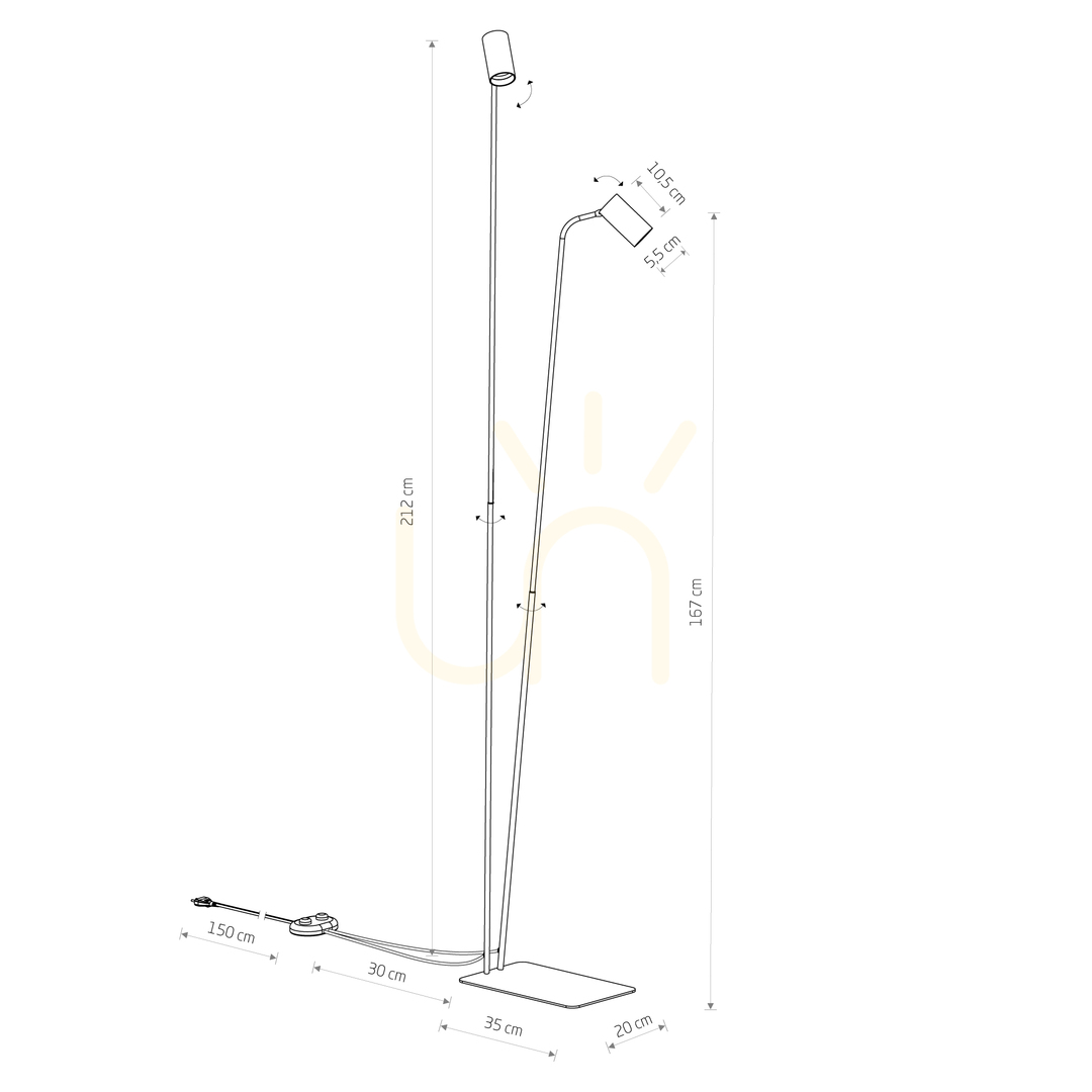 Pohled Stojací lampa MONO 12541 od Nowodvorskiho Stojací lampa MONO 12541 od Nowodvorskiho