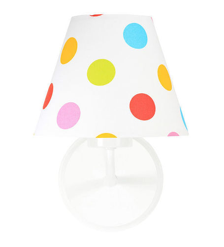 Kontrola Kužel nástěnné lampy s barevnými tečkami Raggio E27 60W pro děti