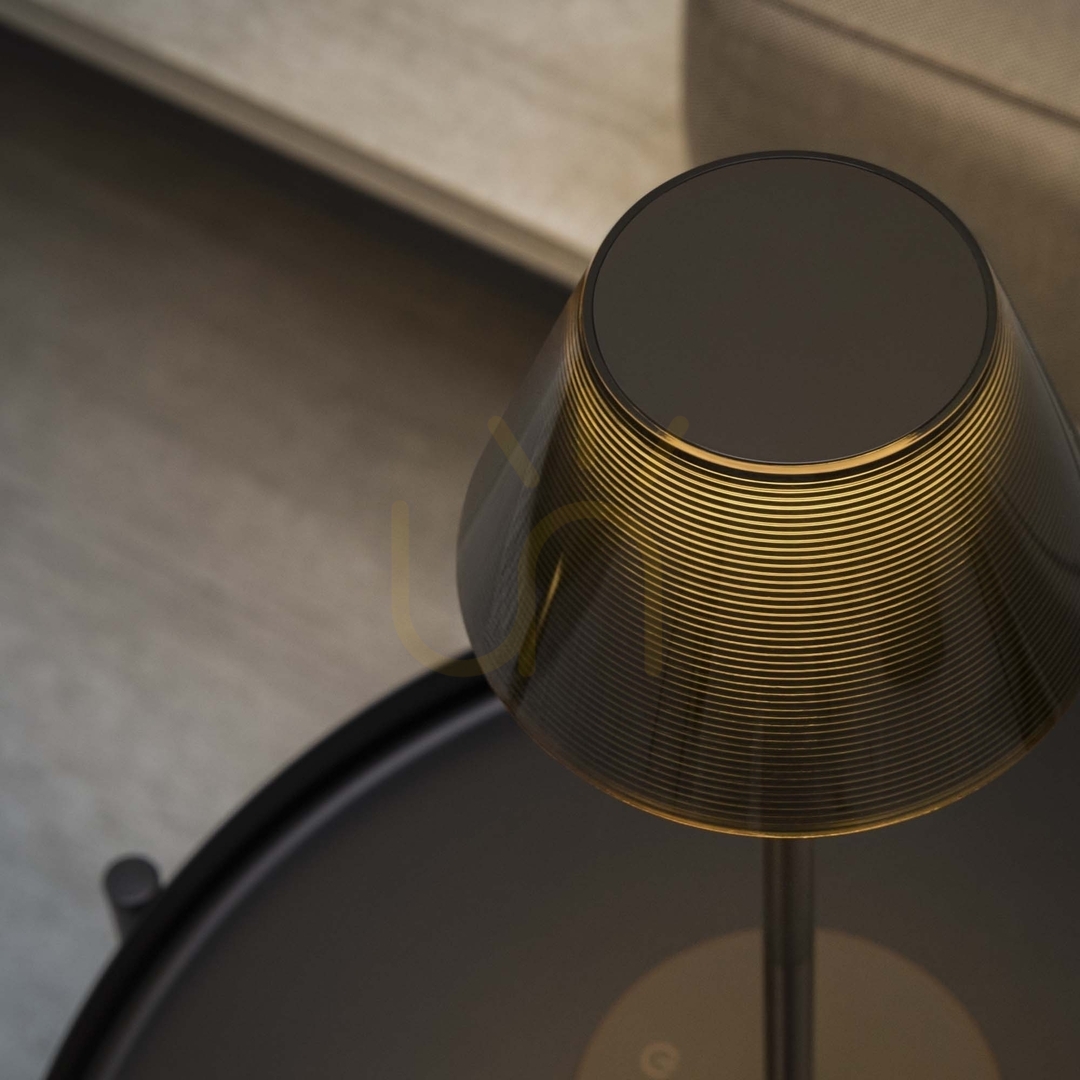 Pohled Stolní lampa Ideallux LOLITA 286747 hnědá IP54 LED stmívatelná přenosná Stolní lampa Ideallux LOLITA 286747 hnědá IP54 LED stmívatelná přenosná