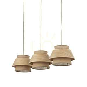 Závěsné svítidlo Kalum Wood 3 Xe27 small 5